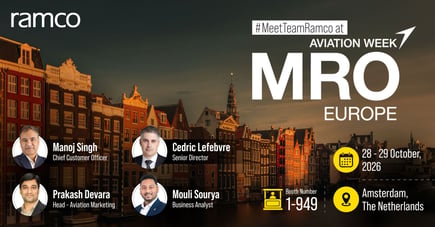 Meet Team Ramco at: MRO Europe 2026