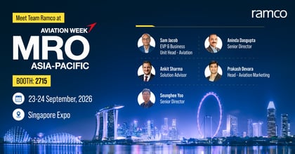 Meet Team Ramco at: MRO Asia-Pacific 2026