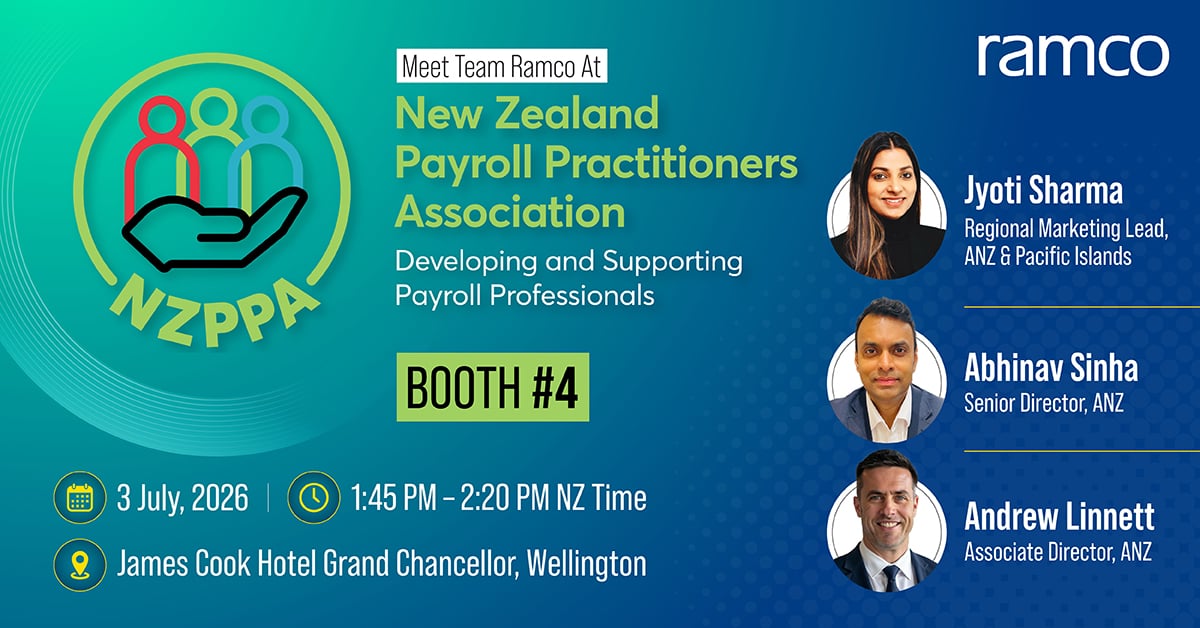Meet Team Ramco At: New Zealand Payroll Practitioners Association