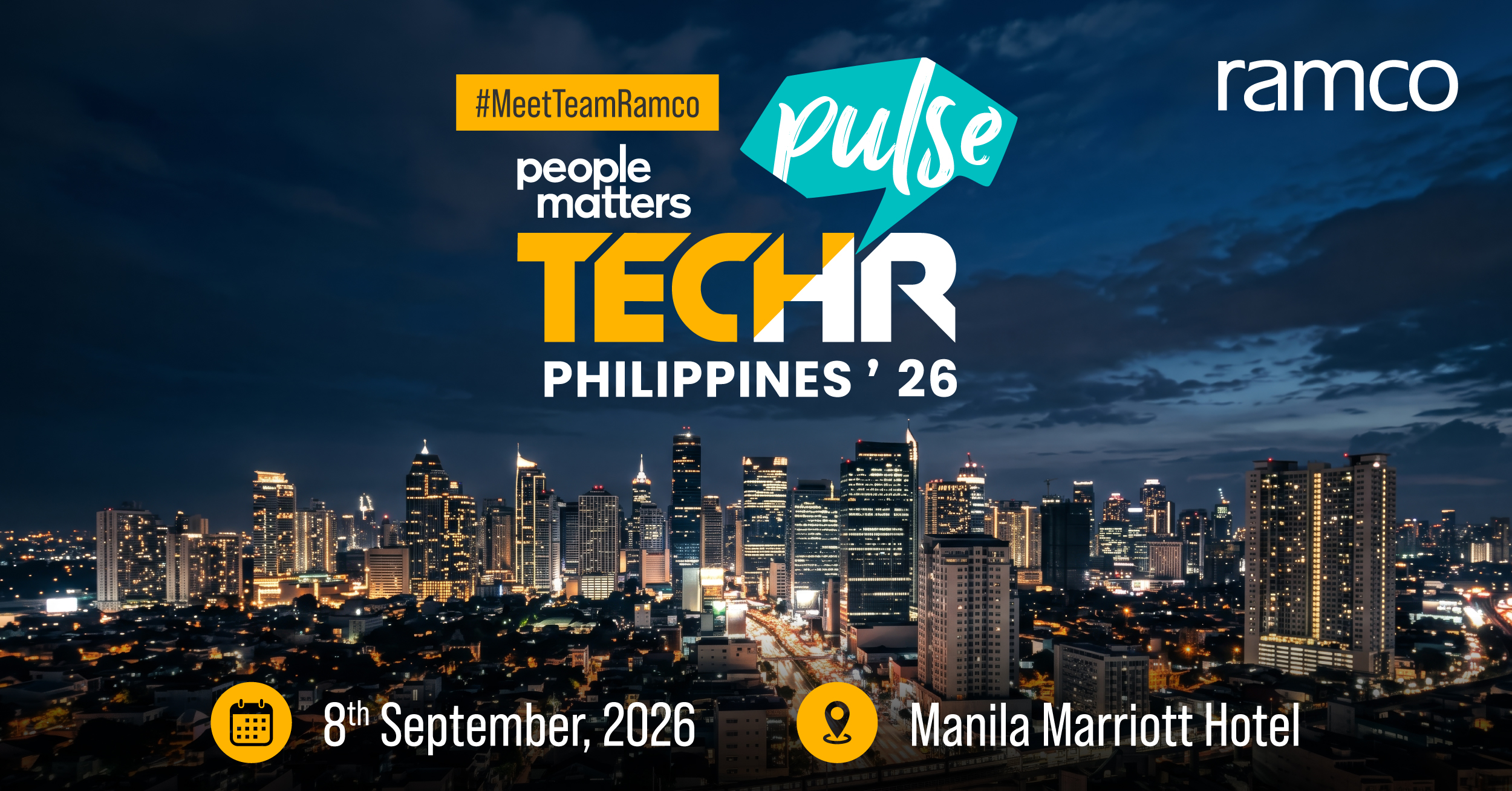 Meet Team Ramco at: TechHR Pulse Philippines